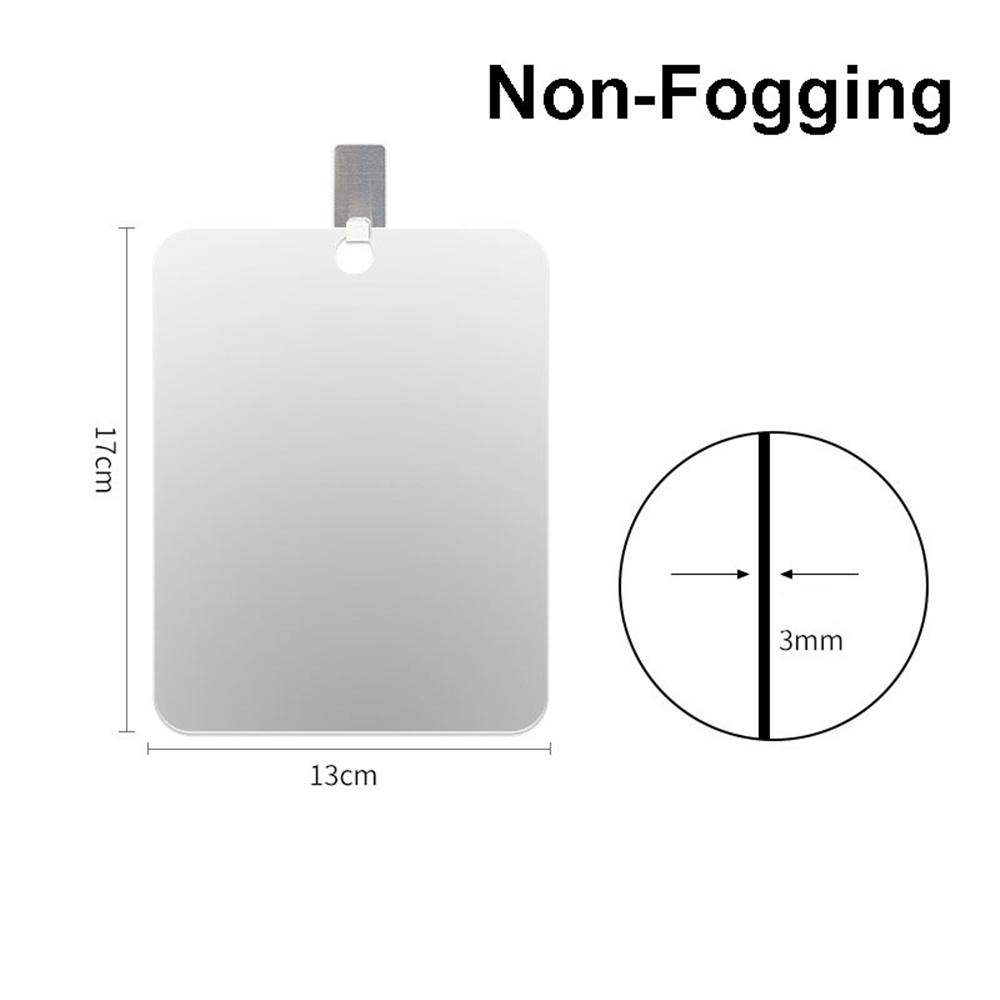 Acrylic Mirror With Wall Suction Shower Mirror For Man Shaving Women Makeup Portable Travel Bathroom Mirror Accessories