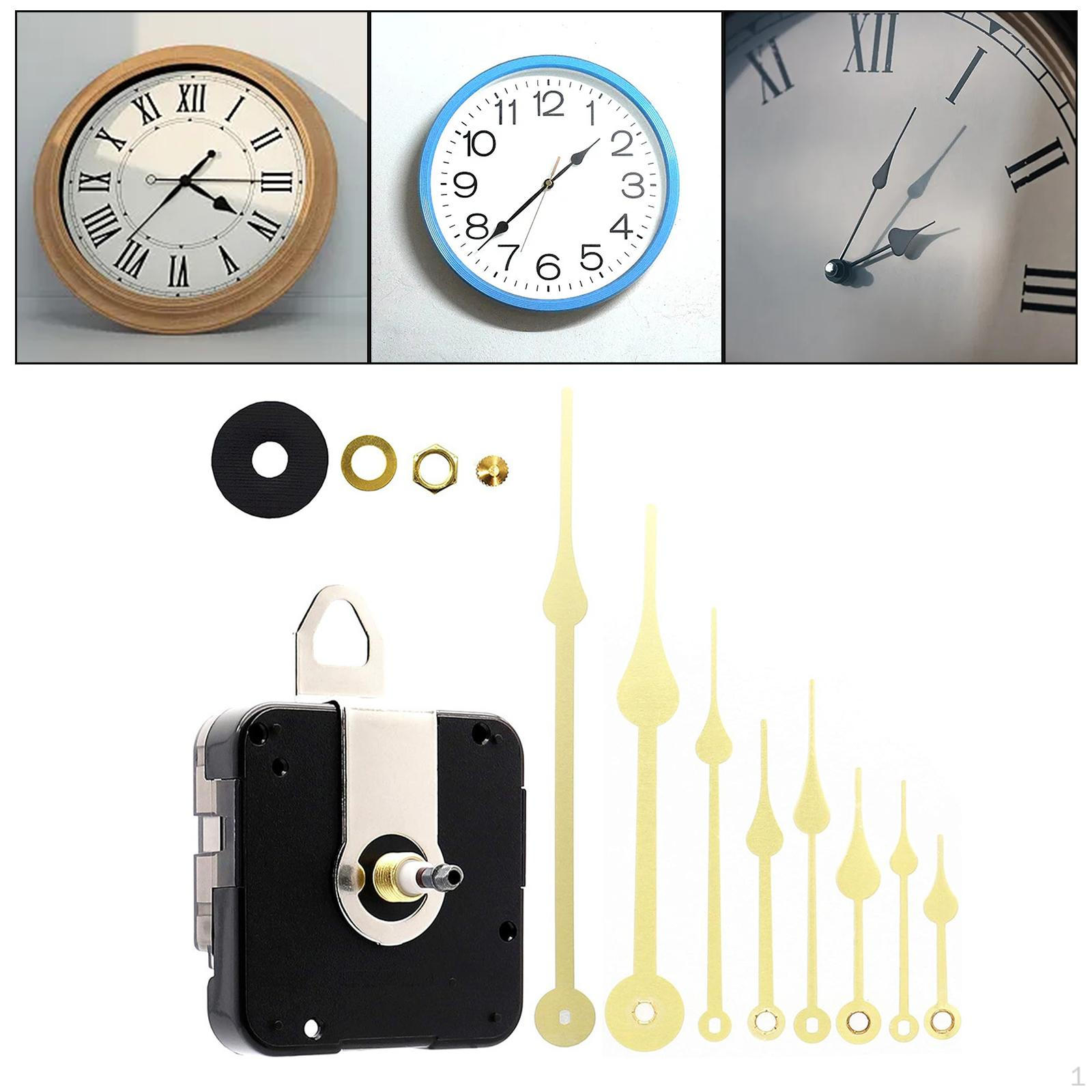 

DIY Сменный бесшумный часовой механизм с 8 иголками, аксессуарами, высоким крутящим моментом для безрамного рисования Thread 5mm