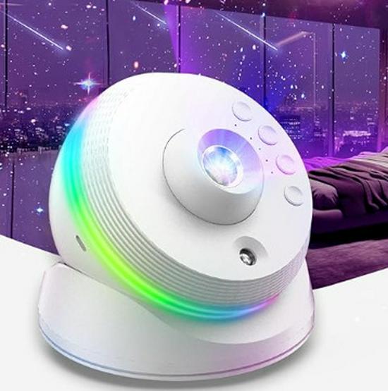 Galaxy Starry Sky Bedroom Tent Lamp: Private Space Capsule with Ceiling Projection of Sun, Moon, and Stars
