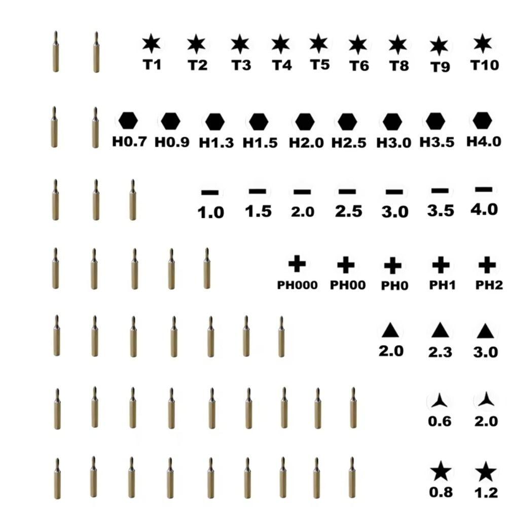 Non-Slip Impact Batch Head S2 Zinc Zinc Alloy Steel Ph2 Screwdriver Bits Set  Power Hand Tools