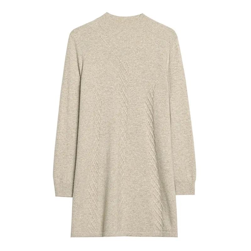 Sweater Pullover Autumn Winter Women Korean Loose Longsleeve Knit Sweater Midlength Bottoming Sweaters Female Clothes Tops