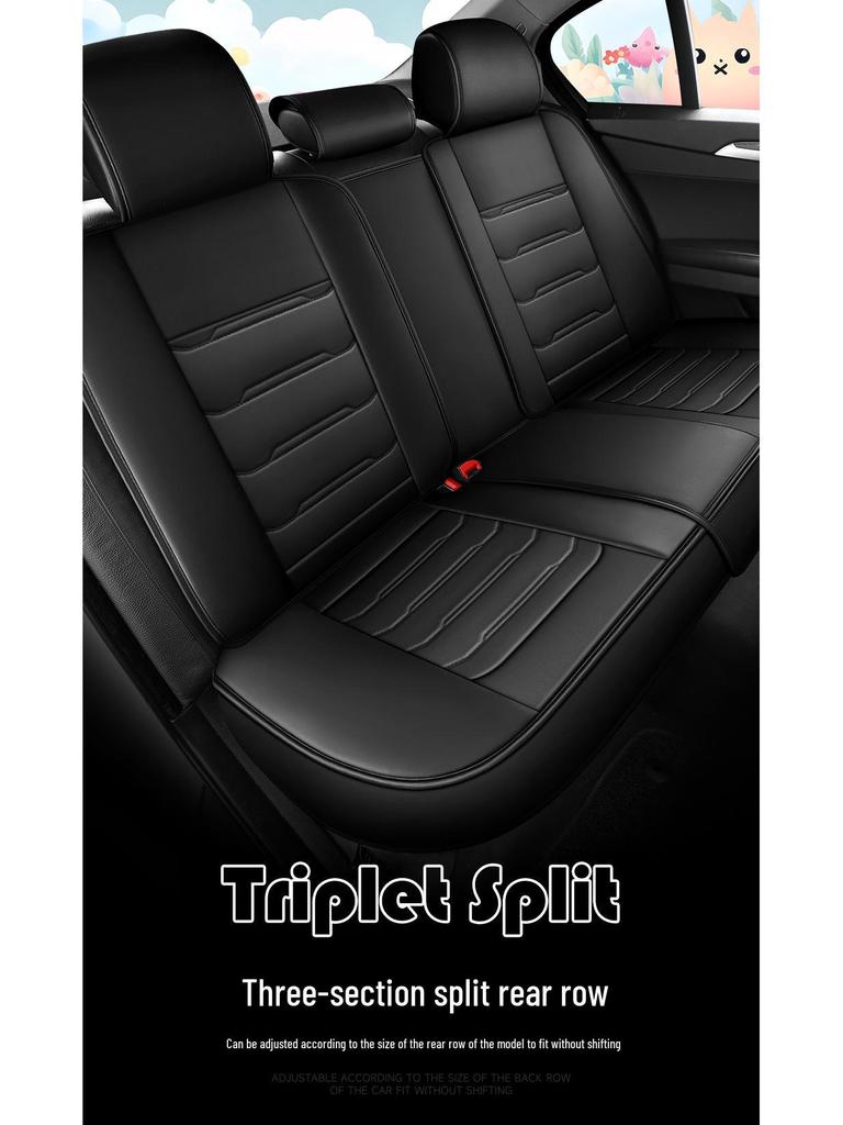 Universal Full-Wrap Four Seasons Breathable Leather Car Seat Cover