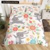 Kids Cartoon Rabbit Carrot King Queen Duvet Cover Boys Girls Cute Bunny Bedding Set Animal Quilt Cover Polyester Comforter Cover