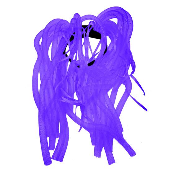 

Светящаяся коса для волос Светящаяся светодиодная Хэллоуин Светодиодная мигающая повязка на голову Костюм для вечеринки фиолетовый