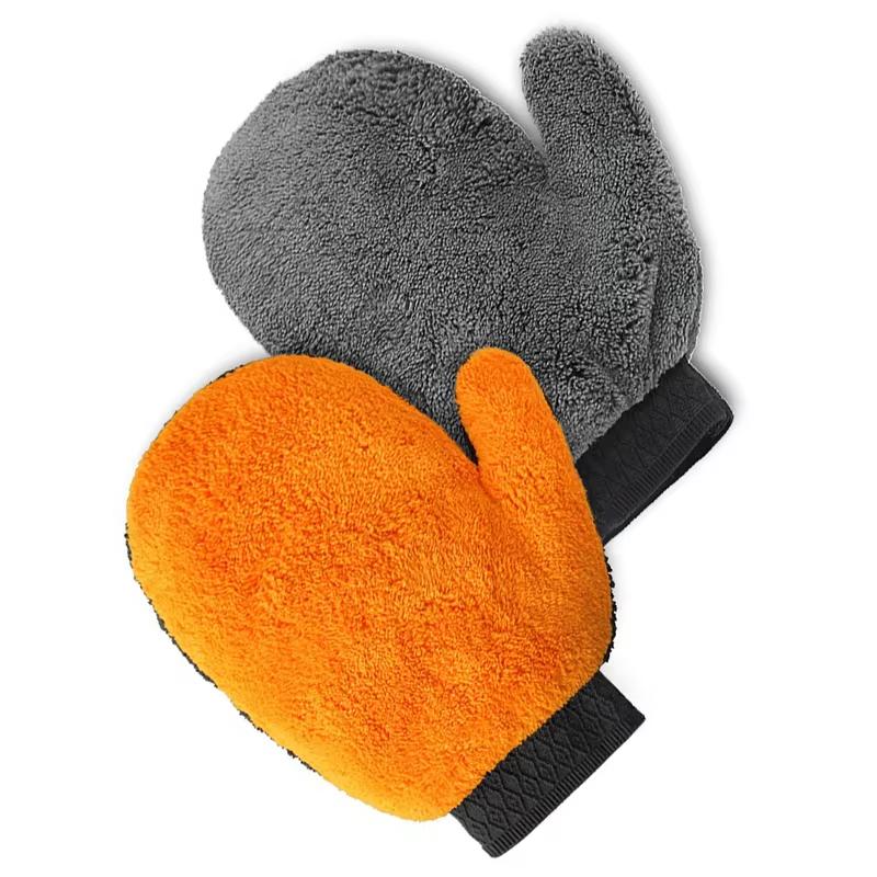 Car Care Glove Plush Wash Mitt Microfiber Car Cleaning Detailing Glove Tools Cloth Furniture Glass Dust Cleaning Washer