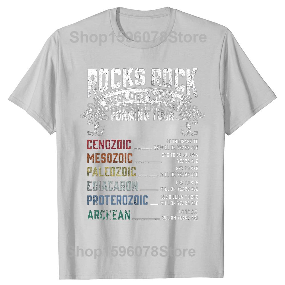 Funny Geology Rock Forming Humor Geologist T Shirts Short Sleeve Gifts Mens Clothing Fashion Casual Loose Oversized T Shirt