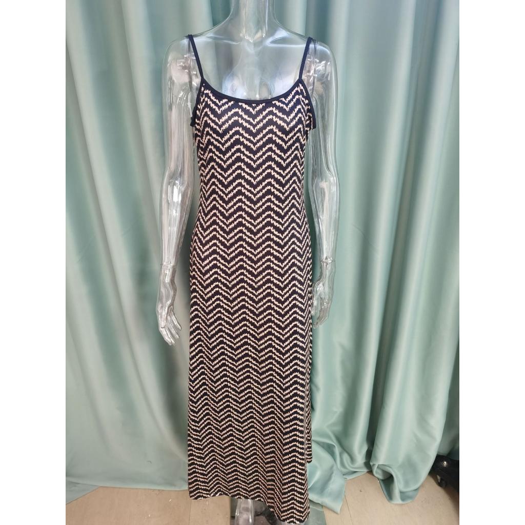 Abito Lungo Sexy da Donna con Spacco e Bretelle, Abito Maxi Casual da Casa per Transfrontaliero Europeo Americano