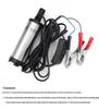 12V DC Submersible Oil Transfer Pump, 38mm Diesel Suction Pump, Portable Clip-Type Water Pump