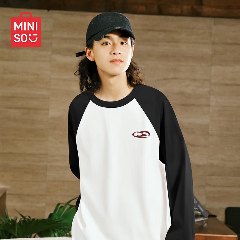 MINISO Men s Pure Cotton Long Sleeve T-Shirt L