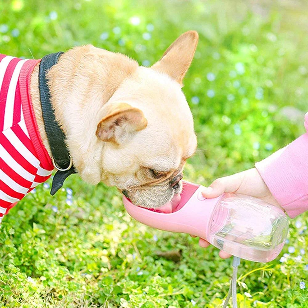 350ML 550ML Portable Pet Dog Water Bottle Travel Puppy Cat Drink Bowl Outdoor Outside Portable Pet Feeder Dispensador