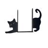 Cute Cat Bookend Decorative Book Stopper Reading Enthusiast Metal Bookend  Bookshelf