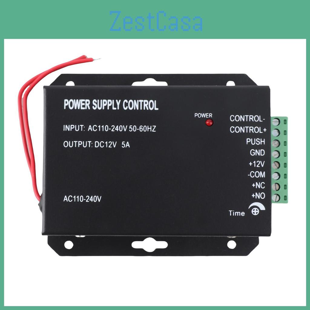 Guard Door 12v Entrance 5a System Access Control Power Supply Black 100260v