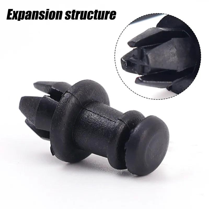 20/2PCS Car Retainer Clips Black Vehicle Trunk Luggage Rack Hook Pivot Fastener Buckle Interior Trim Card Door Liner Fixed Clamp