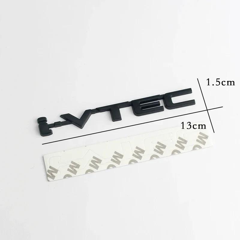 3D Metal Letters I VTEC Logo Rear Trunk Tailgate Emblem Badge Sticker For Honda Civic Accord City Jazz CRV Insight Decals