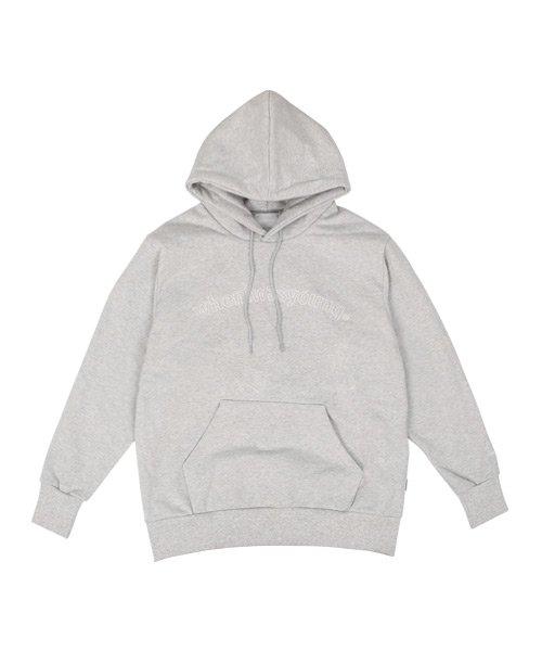 When I Was Young Arc Logo Heavy Fleece Hoodie (Light Gray) Gray/Xl