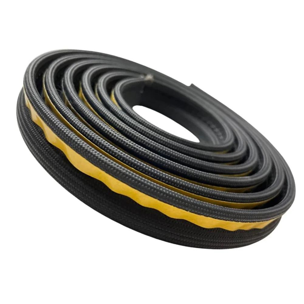 Door Seal Stove Rope Diameter 10mm Fire Glue Glass Yarns Thermal Insulation 550ºC Black Brand New High Quality