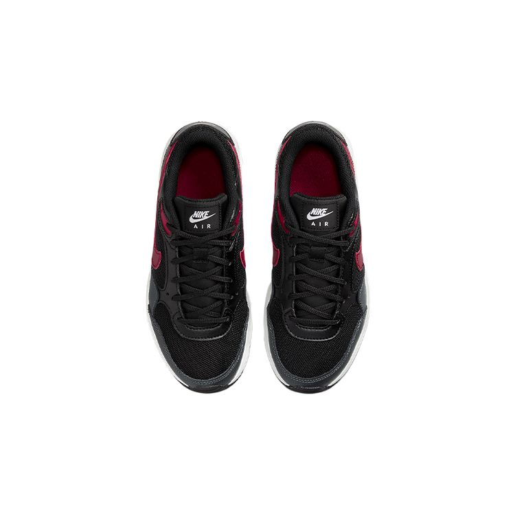 Nike Air Max SC Mesh Fabric Leather Sports Fashion Cushioning Low Top Lifestyle Shoes Women Sneakers Black Red CZ5358-009