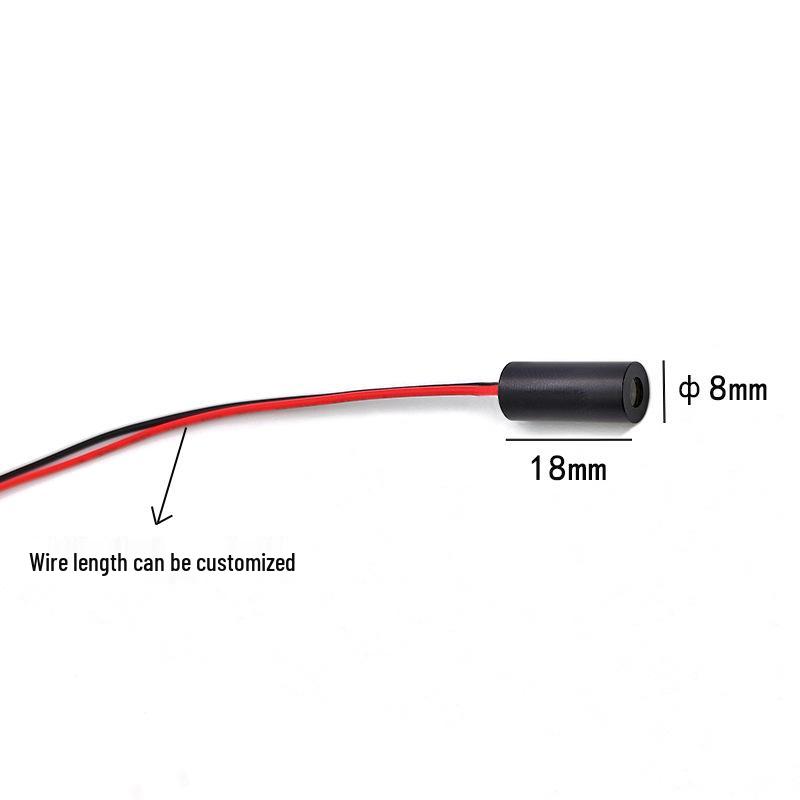 8x18mm 635nm 1mW Fixed Focus Red Line Laser Module