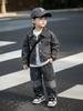 Set di tre pezzi alla moda in denim con cappuccio per bambini: Elegante Outfit Primavera/Autunno per Neonati Maschi 2026