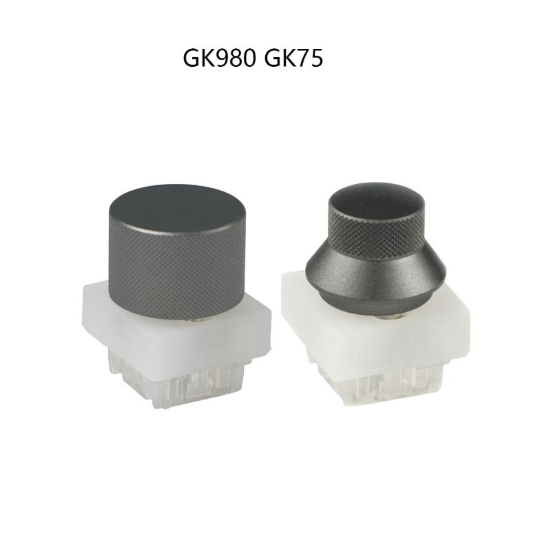 User Friendly Control Capacity Knob Switches for GK980 GK75 Keyboards Including Rapid Attachment Design