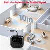 3.5mm AUX LCD Car Bluetooth 6.0 Audio Receiver & Transmitter Adapter 2 in 1,aptX-Adaptive/HD/LL AAC Low Latency HIFI Wireless Audio Adapter for PC TV