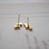 Mini Bow S925 Sterling Silver Zircon Stud Earrings