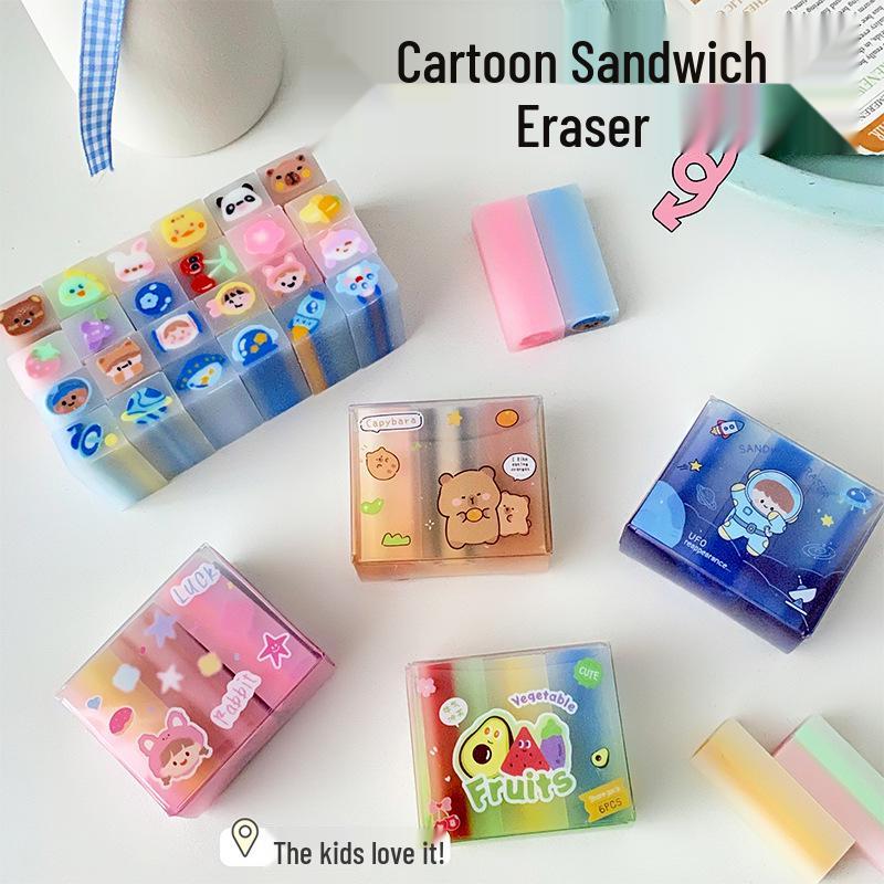 Cute Cartoon Jelly Eraser - No Trace, Low Debris, High Value, Lovely Gift