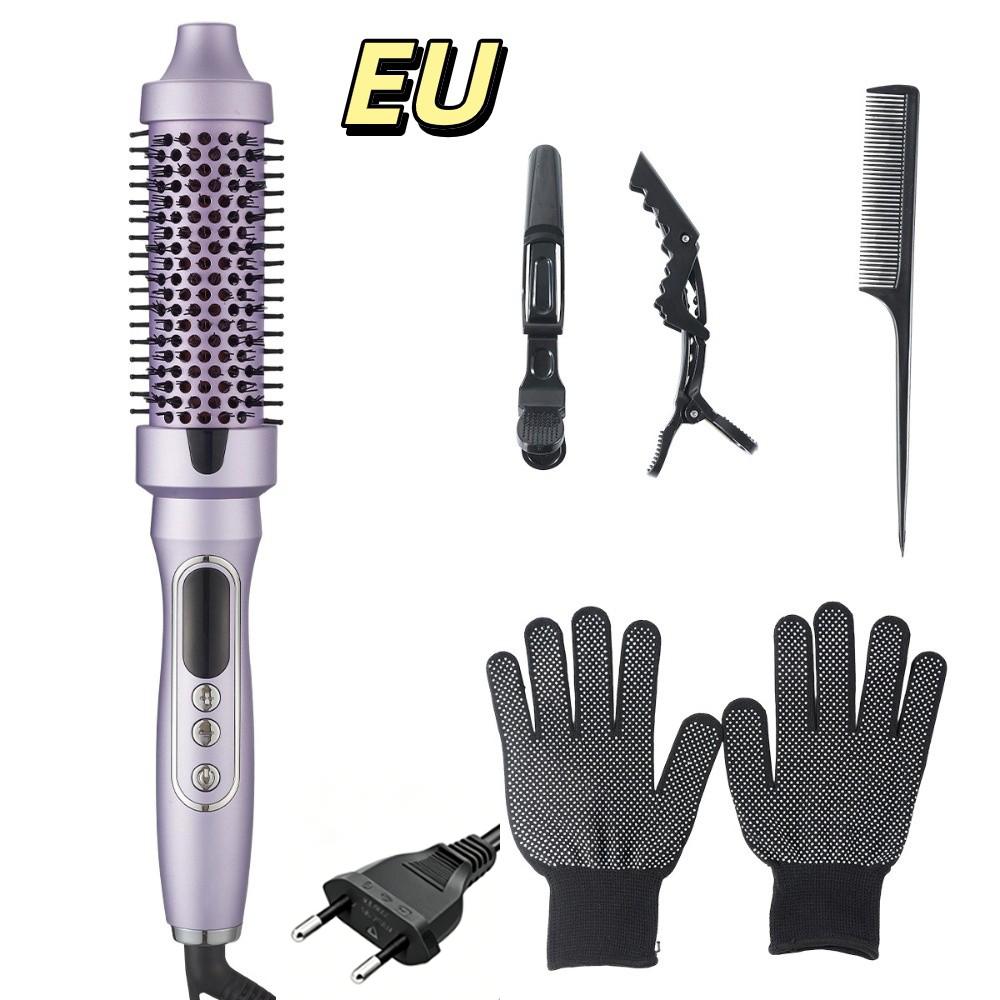 2 In 1 Curling And Straightening Hair Brush Curling Hair Styling Brush Hair Styling Comb Home Use