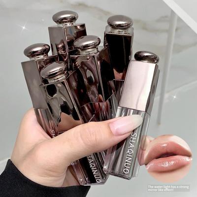 6-color Water Light Lip Gloss Moisturizing And Smooth Texture Long-lasting Lip Glaze Easy To Color Lipstick