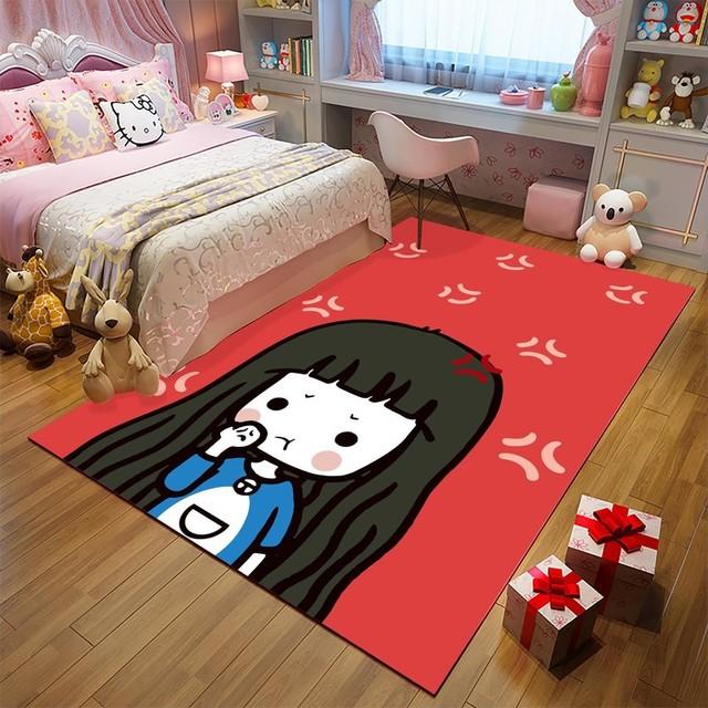 Cartoon Mattress Living Room Floor Mats Home Floor Mats Room Decoration Duckling Carpet Teenage Girls Bedroom Carpet Alfombra