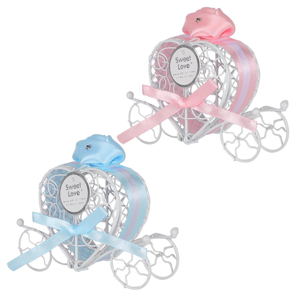 6pcs Iron Heart Shape Candy Box Chocolates Can Ornamnet Gift Jar Decoration for Wedding Party