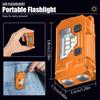 Portable Keychain Flashlight Led Rechargeable EDC Torch with Magnetic Cap Clip Lamp Flash Light Outdoor Camping Fishing Tool