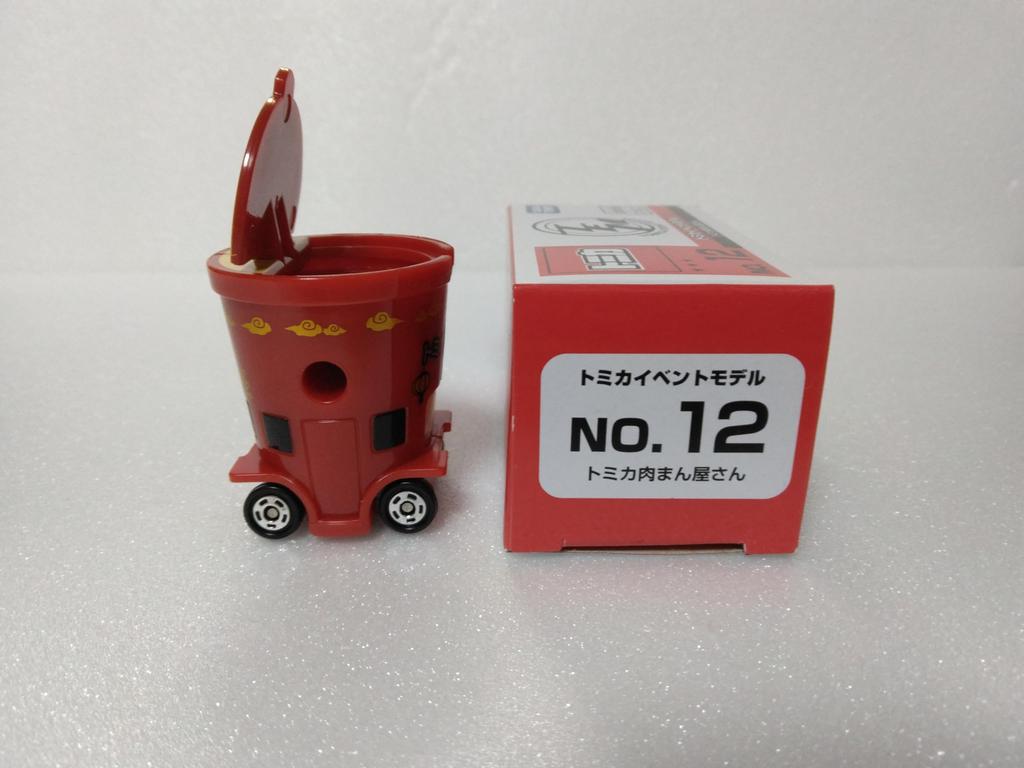 Tomica Event Model Meat Bun Miniature with Clear Case No. 12, Stand, Car, Red,