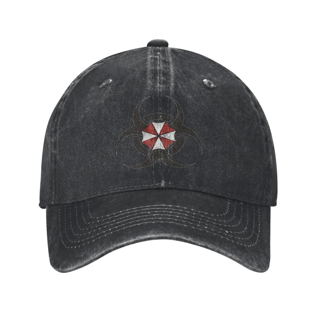 Umbrellas Biohazard Countermeasure Washed Denim Cap Casual Baseball Caps Adjustable Hat Summer Unisex Baseball Hats