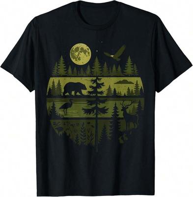 Retro Forest Nature Outdoor Wear Unisex TShirt