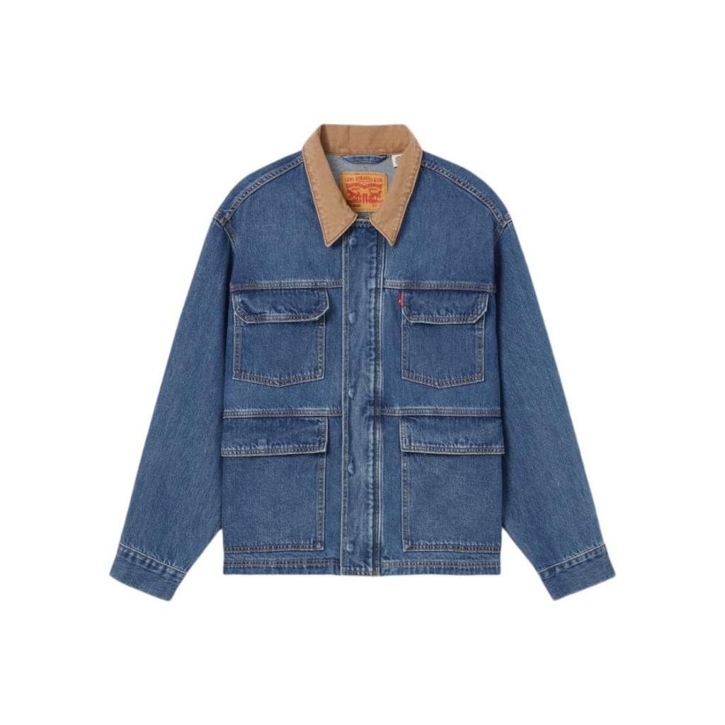 Levis American Vintage Fashion Color Block Comfortable Long Sleeve Denim Jacket Men Jackets 002WW-0000