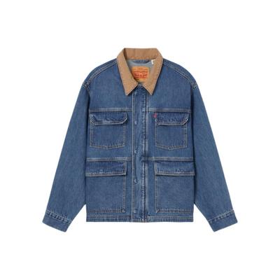 Levis American Vintage Mode Colorblock Bequeme Langarm Denimjacke Herrenjacken 002WW-0000