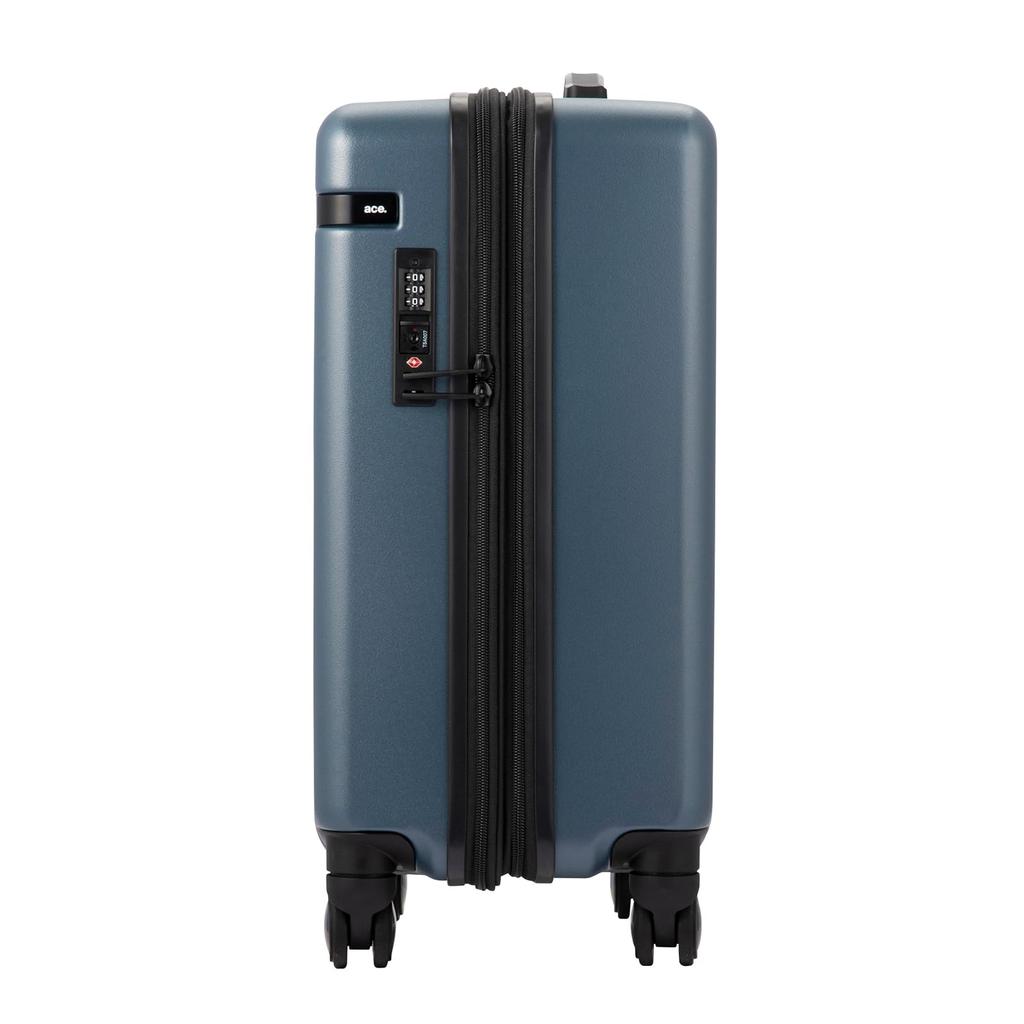 [ace. TOKYO] Cornerstone 2-Z Suitcase No. 06862, 48L, 3-5 Nights, 3.5kg, Dual Wheel Casters, 55cm, White, One Size