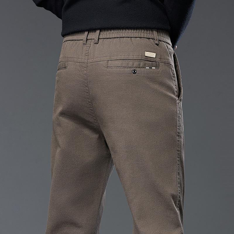 

Осенне-зимние мужские повседневные брюки, универсальные прямые деловые брюки 38