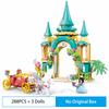 Sluban Friends City Amusement Shuttle Castle Roller Coaster Coaster Ferris Wheel Model Building Blocks Set DIY Toy for Girl Gift