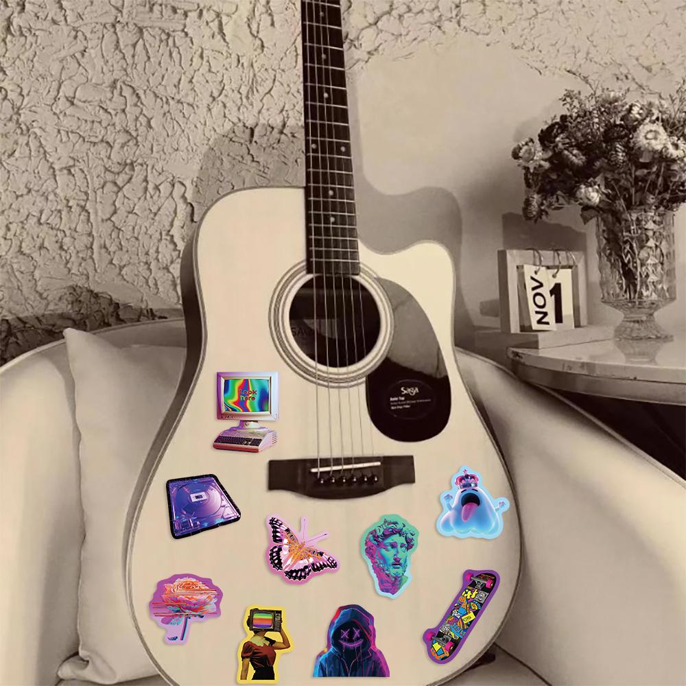 50Pcs Punk Handsome Sticker Decals Decoration For Diy Phone Notebook Suitcase Laptop Fridge Kids Stickers Toys