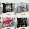 Θήκη Μαξιλαριού Lady Gaga Για Αυτοκίνητο Καναπέ Διακοσμητικό Σπιτι Διπλής Όψης Εκτύπωση Βελούδινο Τετράγωνο Ρίχτο Μαξιλάρι Κάλυμμα