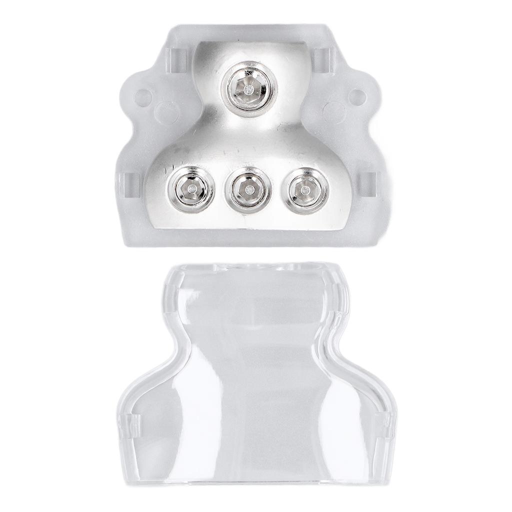 3‑Way Power Distribution Block Audio Fuse Holder Distributor Connecting Block for CarsTransparent Base