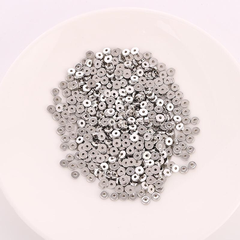 

Круглые бусины CCB ручной работы для изготовления украшений - разделительные бусины, браслеты, ожерелья 5mm KC Gold, pack of 200