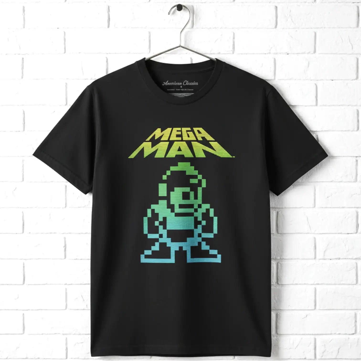Megaman Pixel Player Men s T Shirt XXL