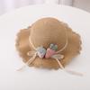 Fashion Summer Children Sunscreen Straw Hat Bag Weaving Grass Cap Cool Sun Hat For Girl Cute Breathable Baby accessories