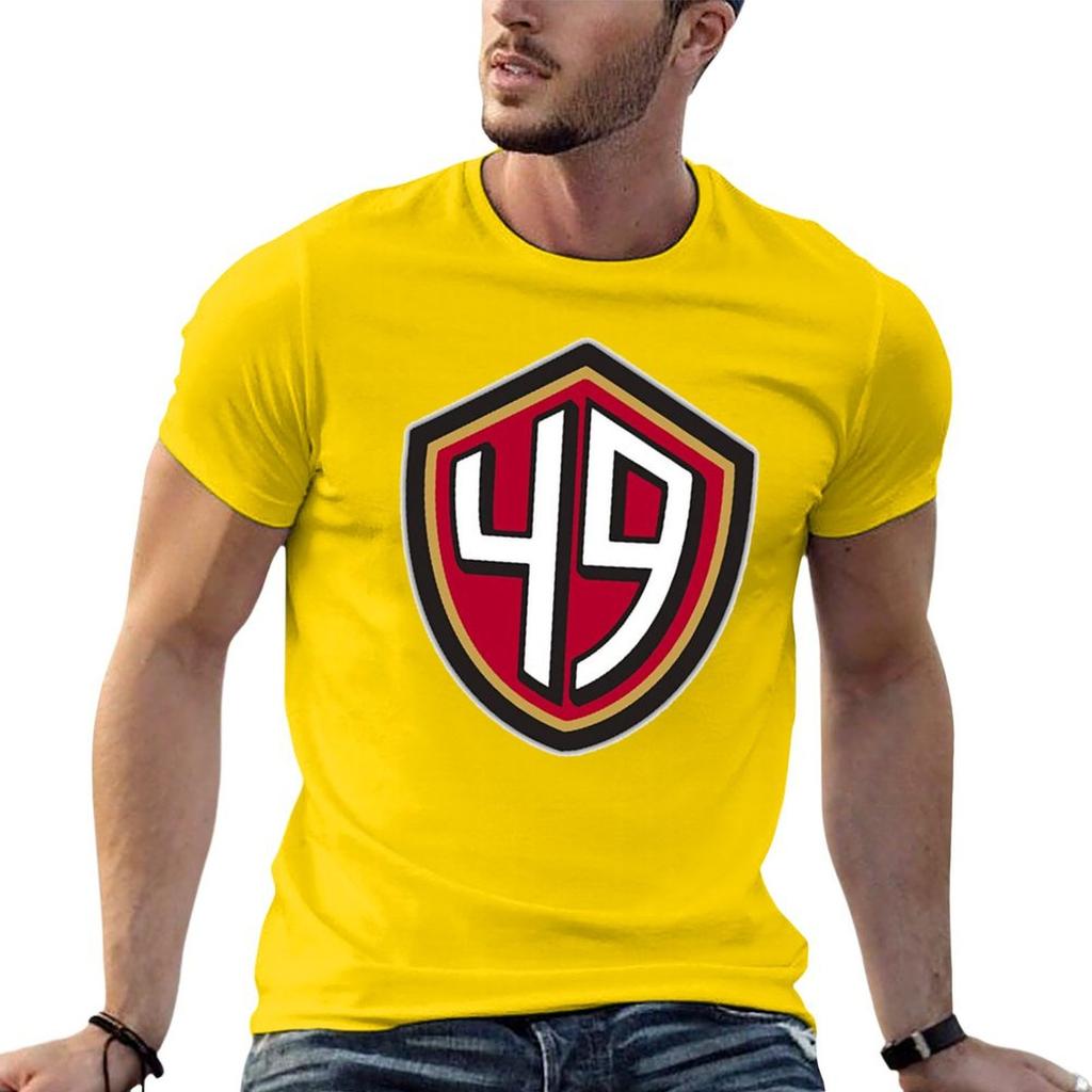 49ers (Go Niners!) T-Shirt-Grafiken übergroße Basketball-Grafik-T-Shirts schwarze T-Shirts für Männer