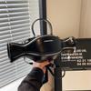 Personalized Small Bag 2025 New European and American Fashion Design Xiaohongshu Same Women's Shoulder Portable Small Round Bag Pu