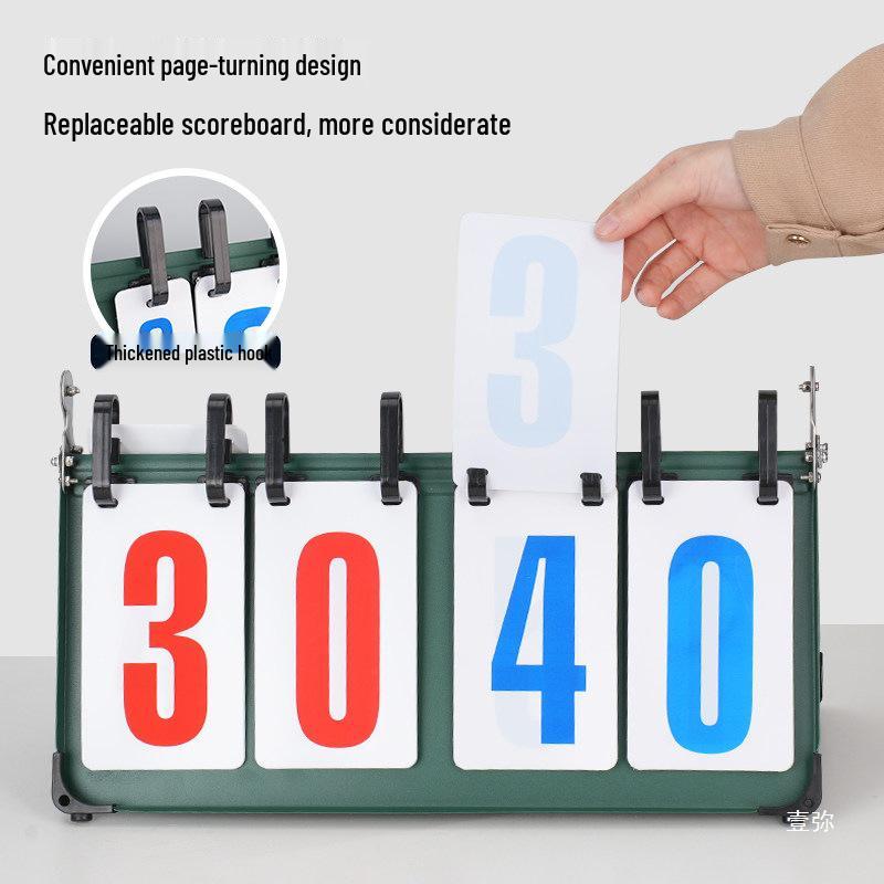 Outdoor Sports Flip Scoreboard for Basketball, Table Tennis, Badminton, and Volleyball.