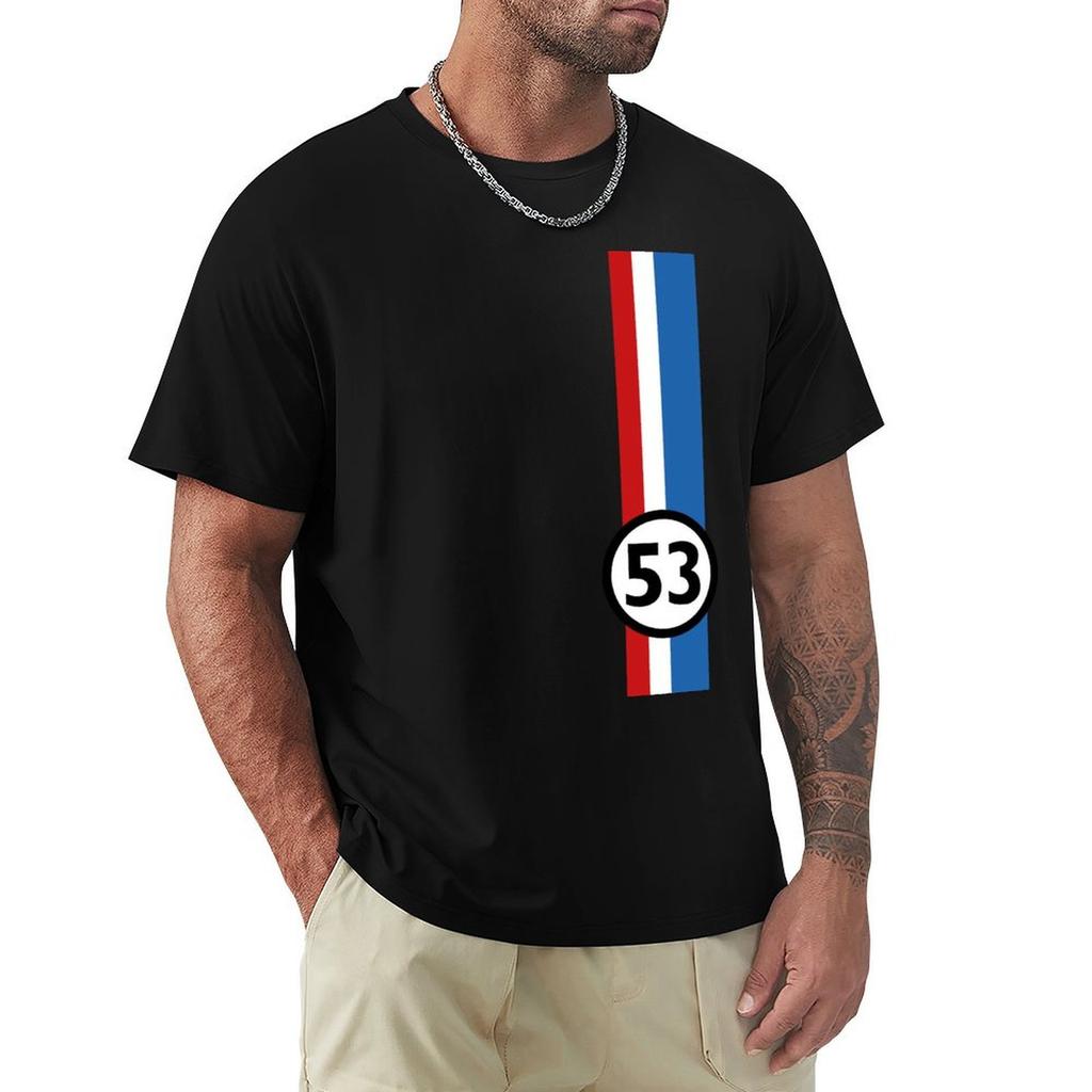 Herbie 53 Old Car Tshirt Athletic Quick Dry Tshirt For Men